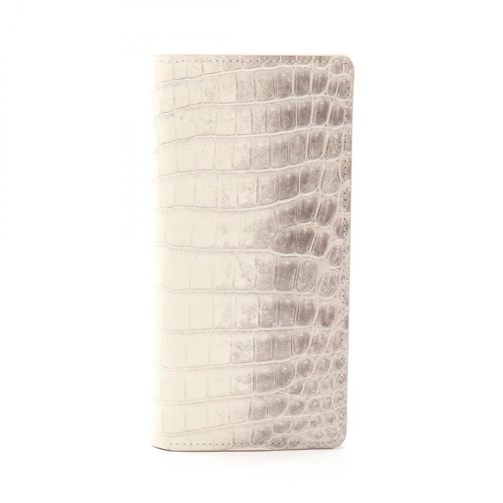 Louis Vuitton Portefeuille Brazza Crocodile Brilliant Wallet Leather White